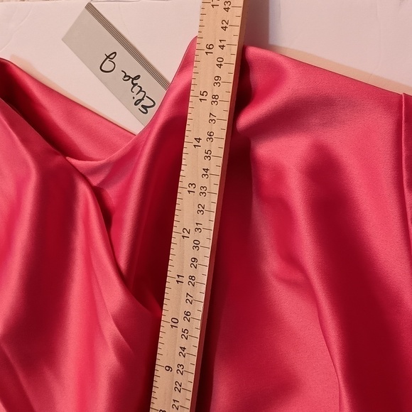 Eliza J Satin One Shoulder Rhinestone Formal Mini Dress Size 6. NWT - Picture 6 of 9